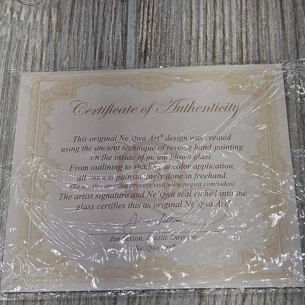 Ne'Qwa Art Oh Come All Ye Faithful Ornament by‎ Susan Winget COA & Box 7151168